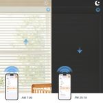 Day and Night Light Control with A-OK Motorized 70-80% Blackout Shangri-La Sheer Shades