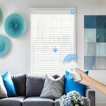 Persilux Motorized light filtering Shangri-La shades with Remote Control