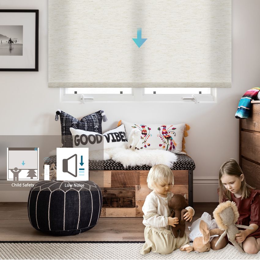 Custom Motorized Roller Shades | Blackout & Light Filtering | Persilux