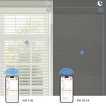 Day and Night Light Control with Motorized light filtering Shangri-La shades