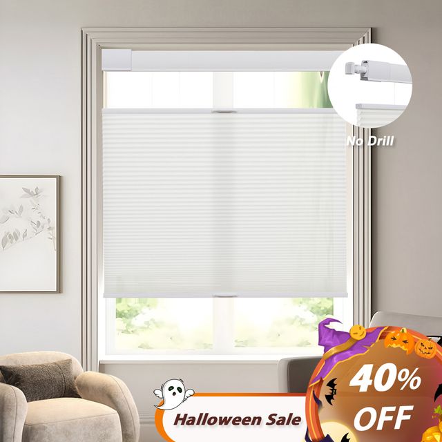 No Drill No Tools Top Down Bottom Up Cellular Shades (1" cell )