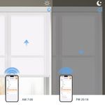 Day and Night Light Control with Motorized 5% Openness See-Through Solar Shades