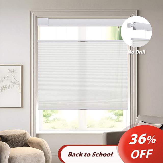 No Drill No Tools Top Down Bottom Up Cellular Shades (1" cell )