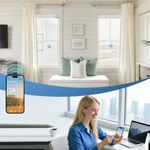 Smart Home Compatible A-OK Motorized 70-80% Blackout Shangri-La Sheer Shades