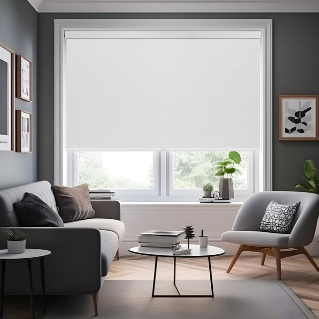 Cordless Blackout Roller Shades With Jacquard Pattern