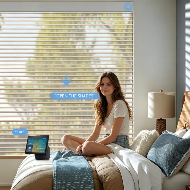 A-OK Motorized Light Control Shangri-La Sheer Shades