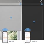 Day and Night Light Control with Motorized 1% Openness Basic Solar Shades
