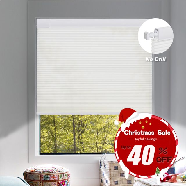 No Drill No Tools Bottom-Up Only Cellular Shades (1" cell )