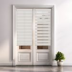 Persilux white Dual-Layer Zebra Blackout Shades
