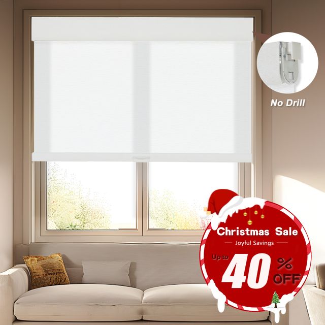 No Drill No Tools Roller Shades