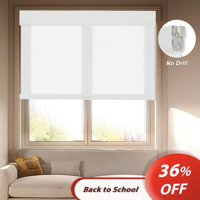 No Drill No Tools Roller Shades