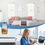 Smart Home Compatible Motorized Shangri-La Sheer Shades with App Control