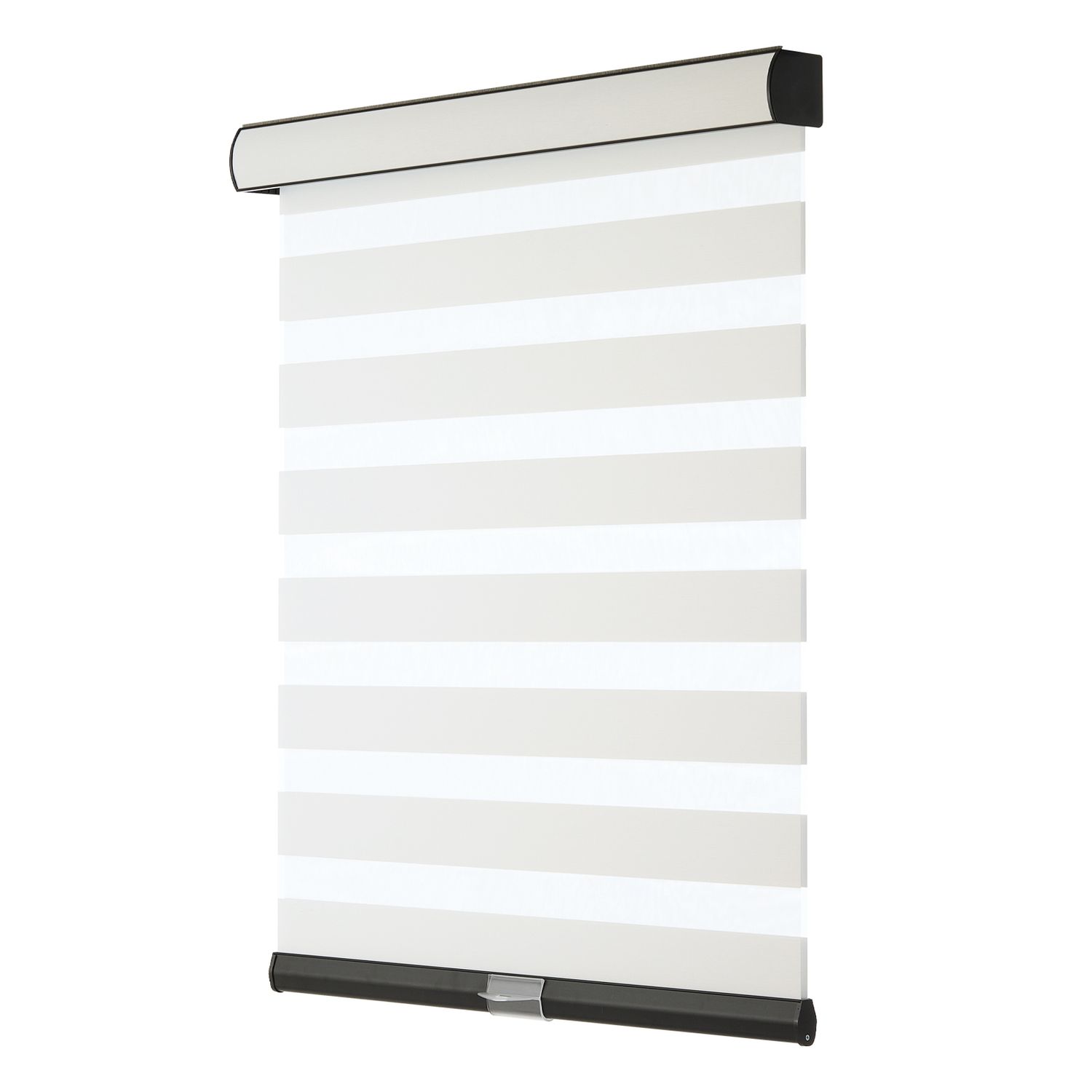 Persilux White Dual-Layer Zebra Blackout Blinds