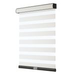 Persilux White Dual-Layer Zebra Blackout Blinds