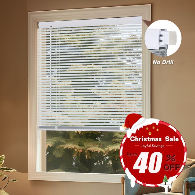 No Drill No Tools 1" Mini Blinds