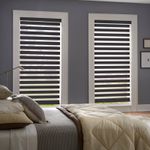 Persilux Dual-Layer Zebra Blackout Shades for Bedroom