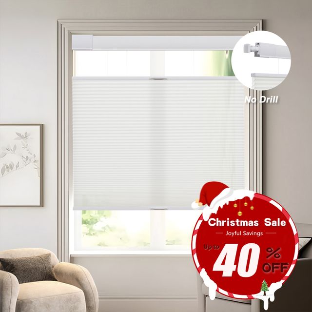 No Drill No Tools Top Down Bottom Up Cellular Shades (1" cell )