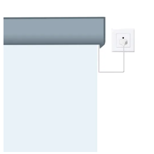 wired motor for motorized blinds