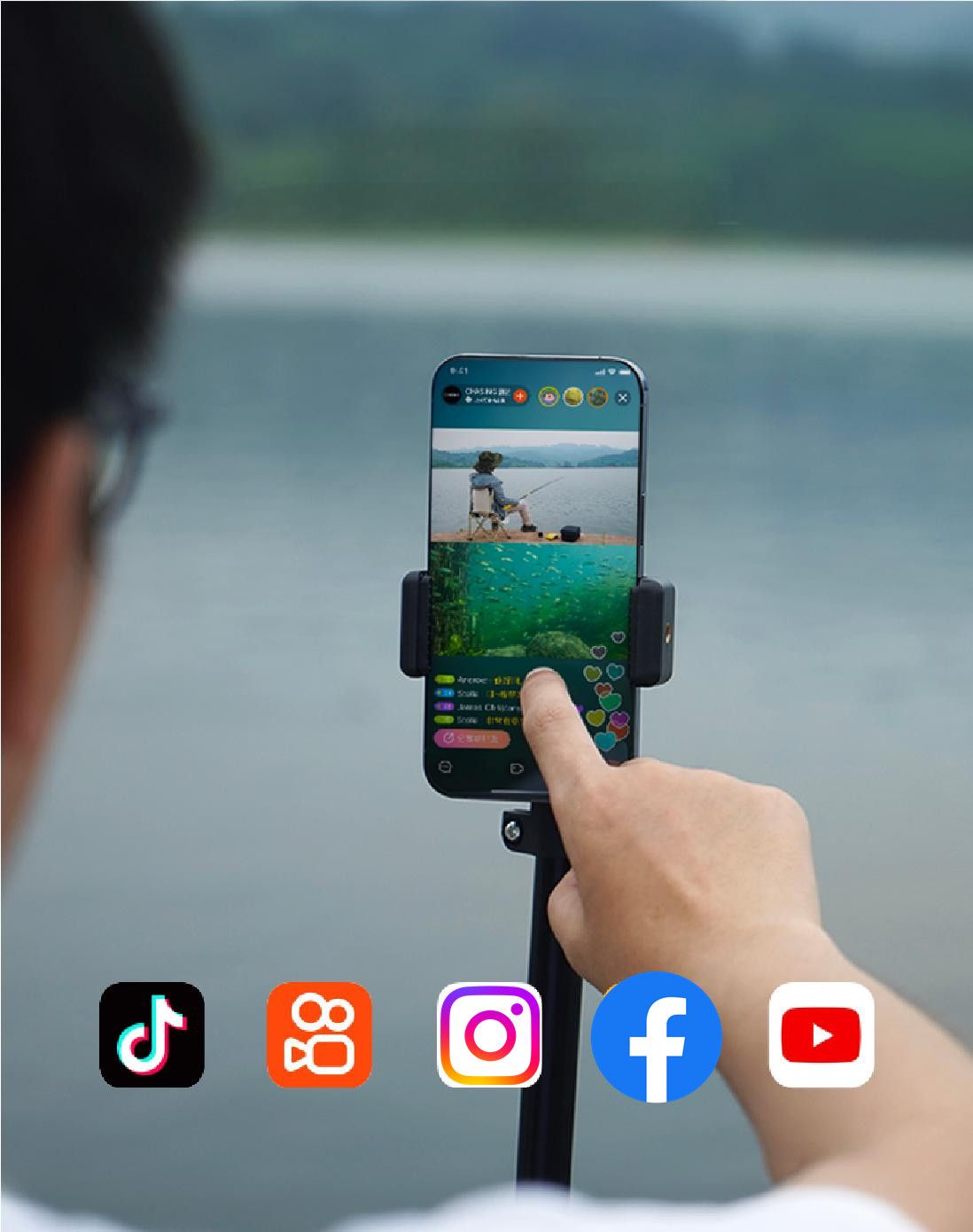 Go live with CanFish CF1 underwater fishing camera