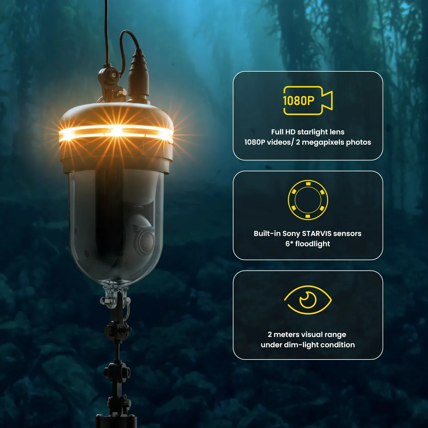 CanFish F1 Pro camera for underwater fishing drone