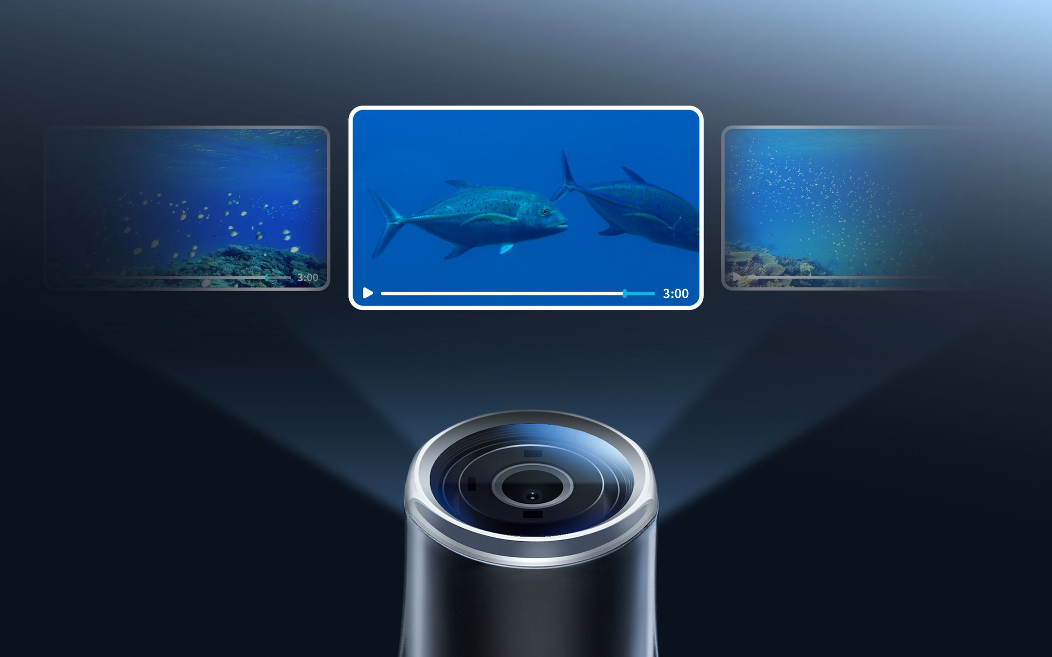 fishing camX intelligently records in manageable, shorter 3-minute segments