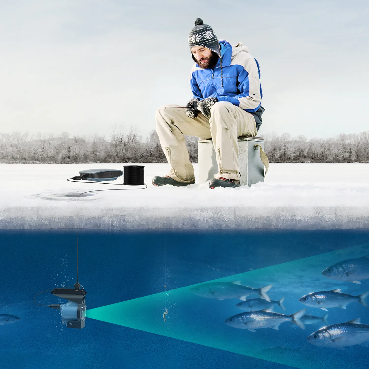 ice fishing